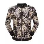 2017 tendance versace vestes de slim flower zipper